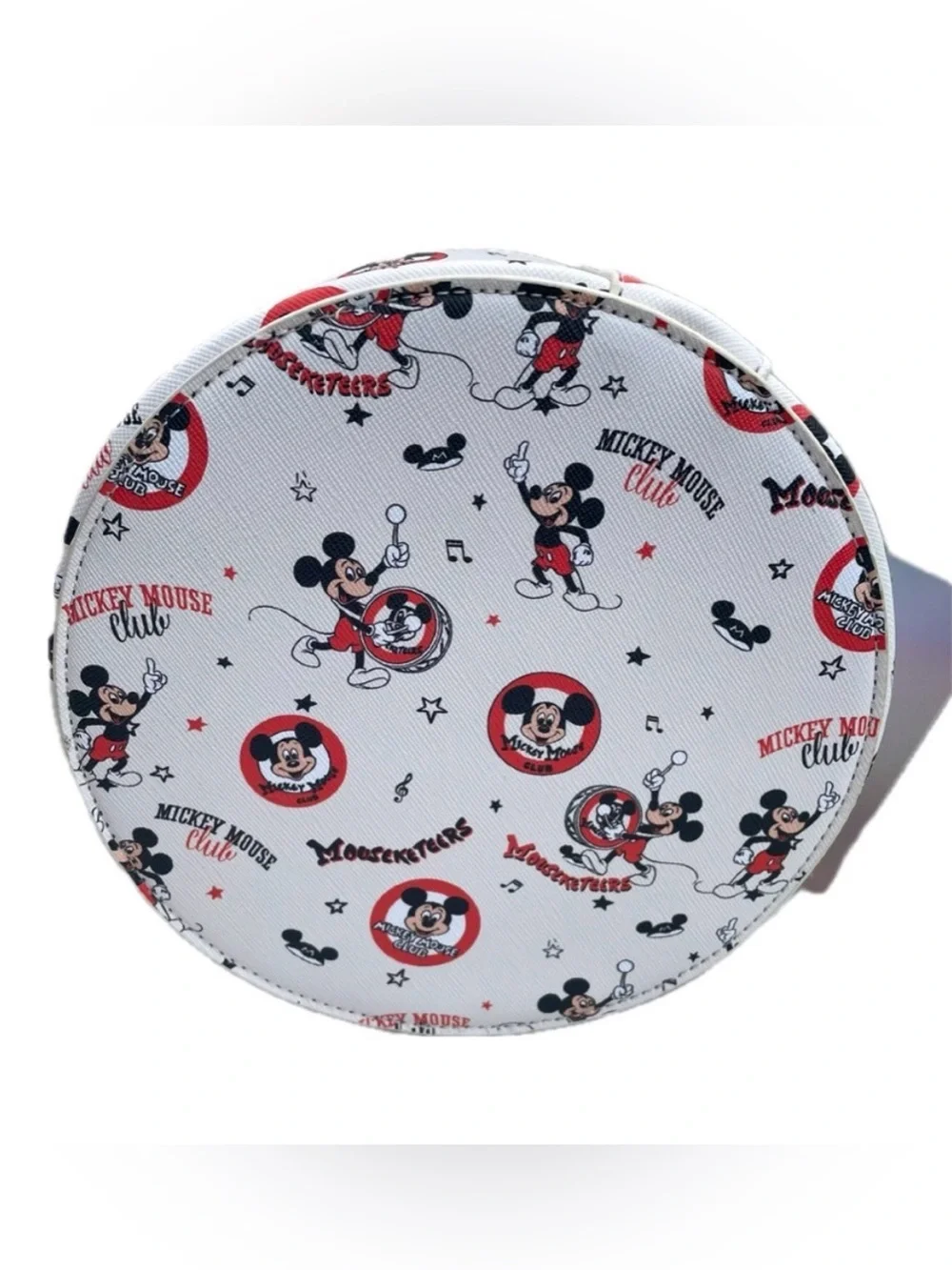Mickey Mouse Club Round Zipper Makeup Bag Her Universe NWT